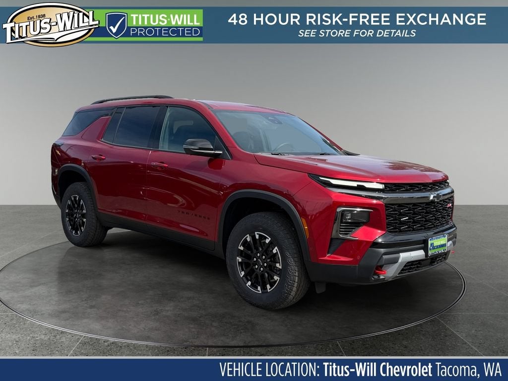 2026 Chevrolet Traverse Z71 in Radiant Red Tintcoat — front three-quarter view