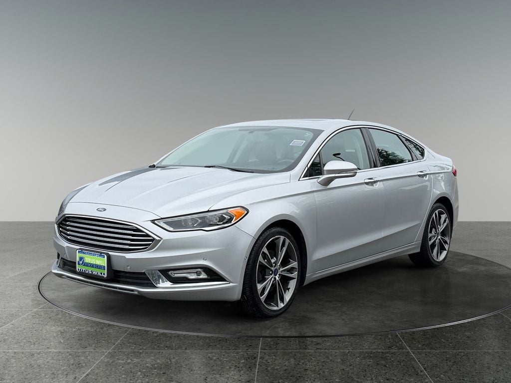2017 Ford Fusion — rear three-quarter view