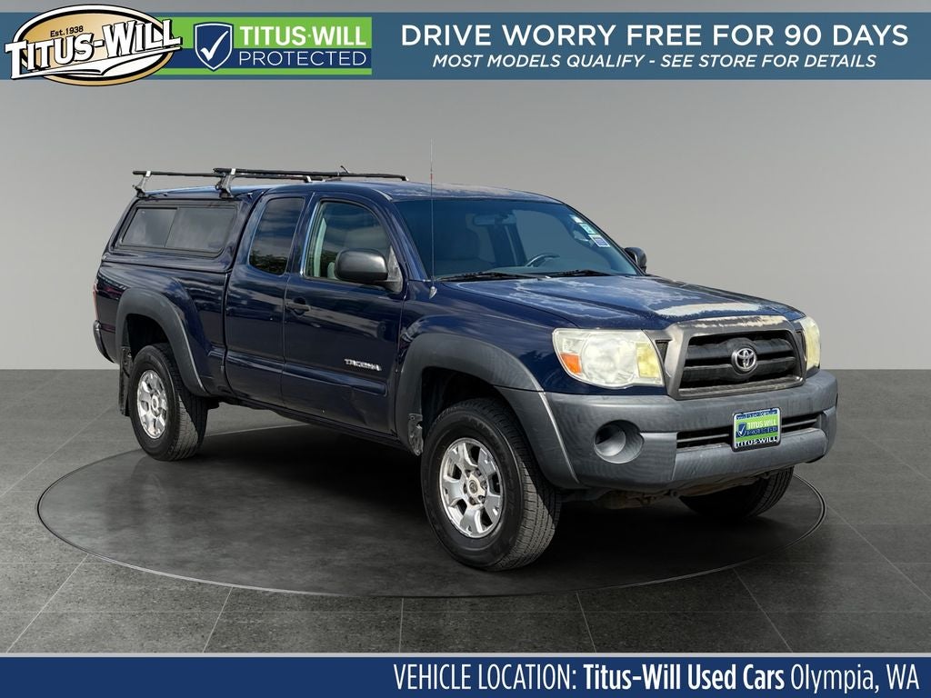 2007 Toyota Tacoma Base in Blue — front three-quarter view