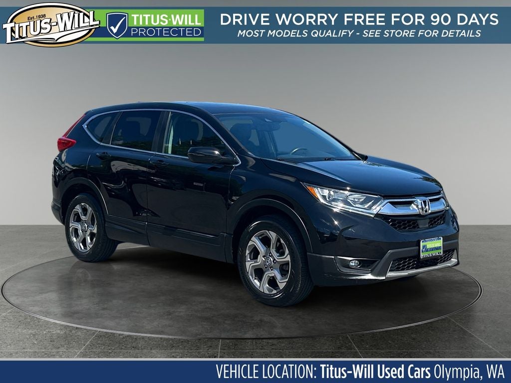 2019 Honda CR-V EX-L in Black — front three-quarter view