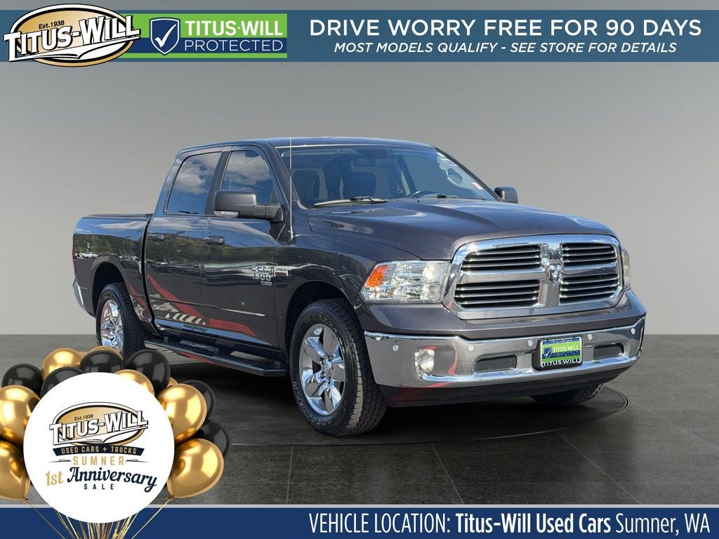 2019 RAM 1500 Classic Big Horn in Crystal Metallic — front three-quarter view