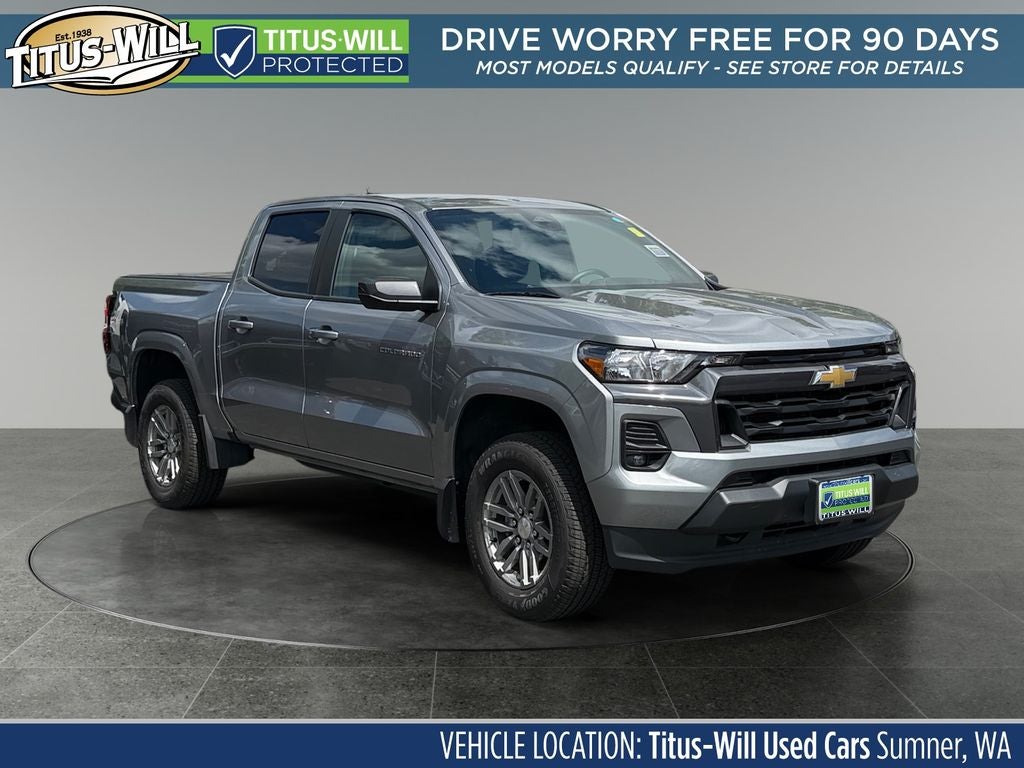 2024 Chevrolet Colorado LT in Sterling Gray Metallic — front three-quarter view
