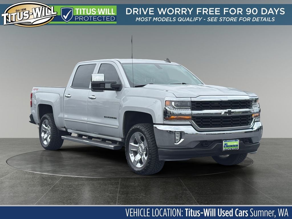 2018 Chevrolet Silverado 1500 LT LT1 in Silver Ice Metallic — front three-quarter view