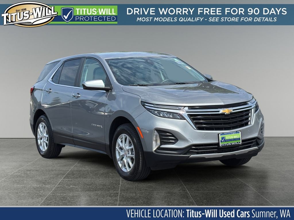 2024 Chevrolet Equinox LT in Sterling Gray Metallic — front three-quarter view