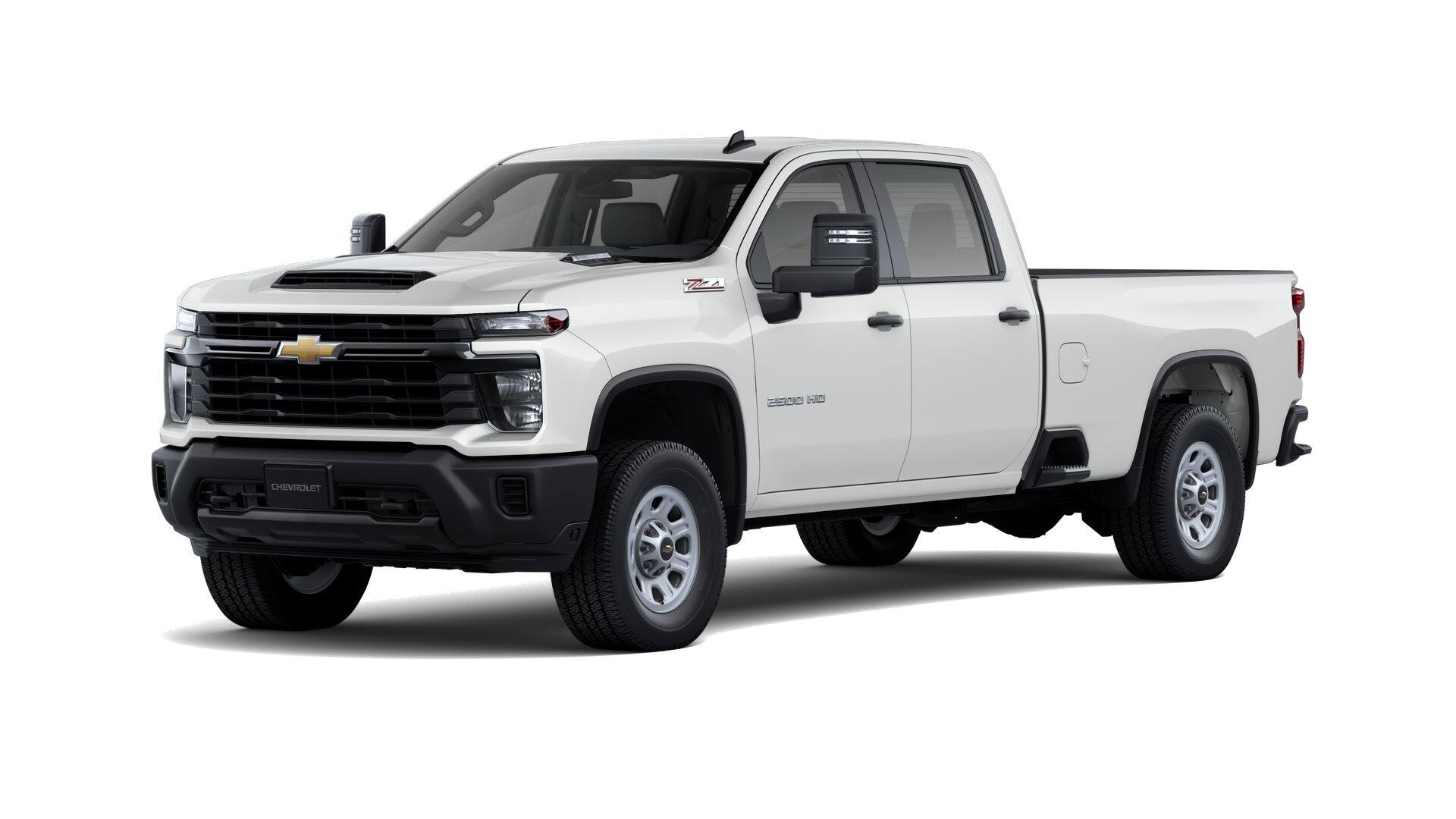 2026 Chevrolet Silverado 2500 HD WT in Summit White — front three-quarter view