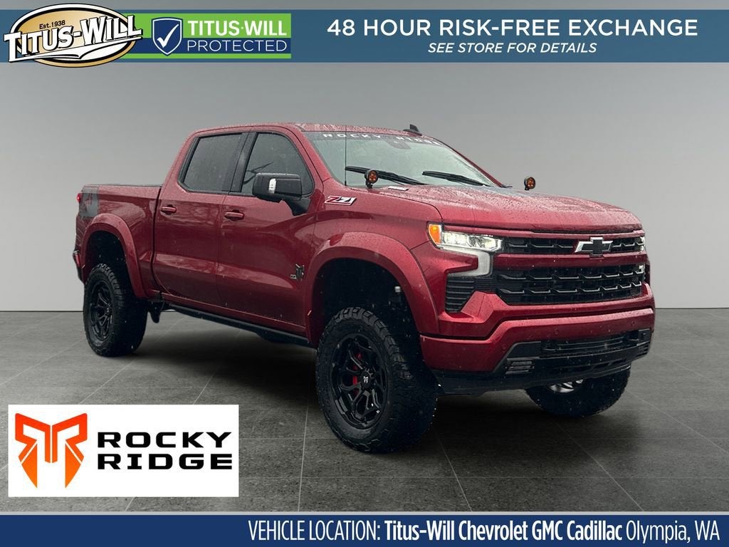 2026 Chevrolet Silverado 1500 RST in Radiant Red Tintcoat — front three-quarter view