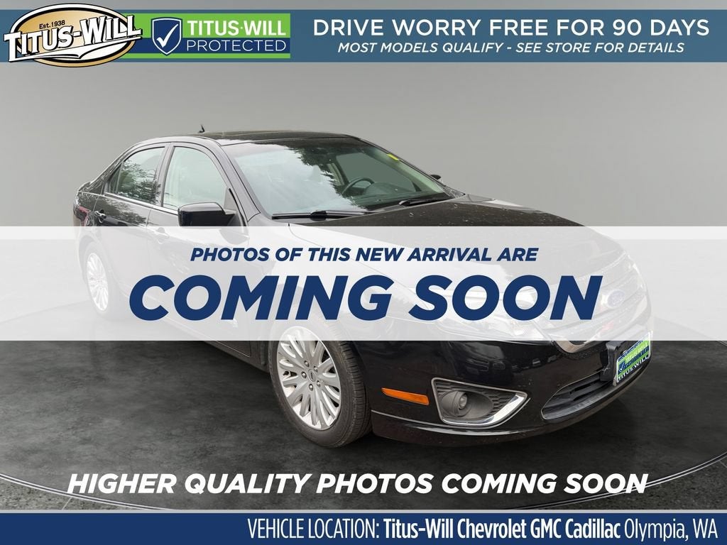 2011 Ford Fusion Hybrid Hybrid in Black — front three-quarter view