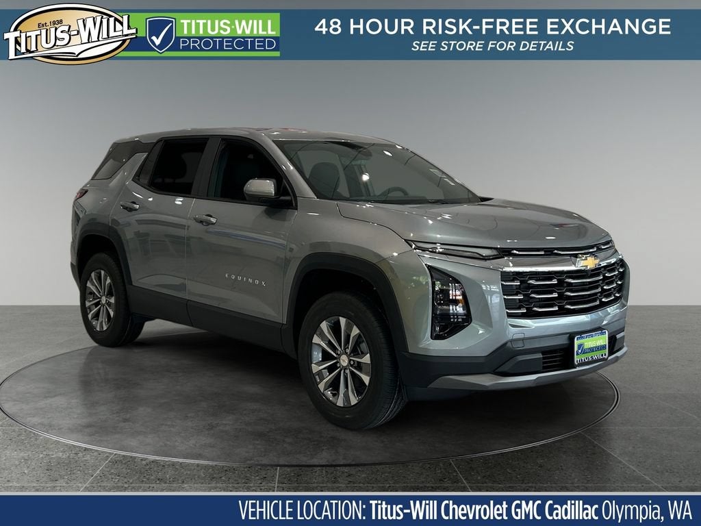 2026 Chevrolet Equinox LT in Sterling Gray Metallic — front three-quarter view